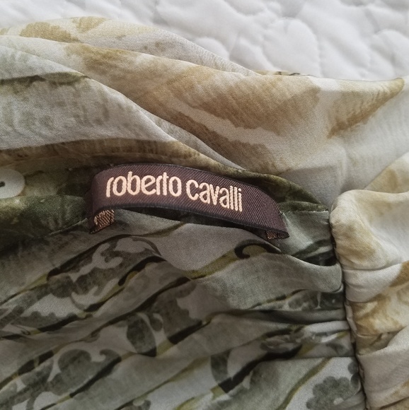 Roberto Cavalli Scarf 100% Silk - Picture 4 of 6